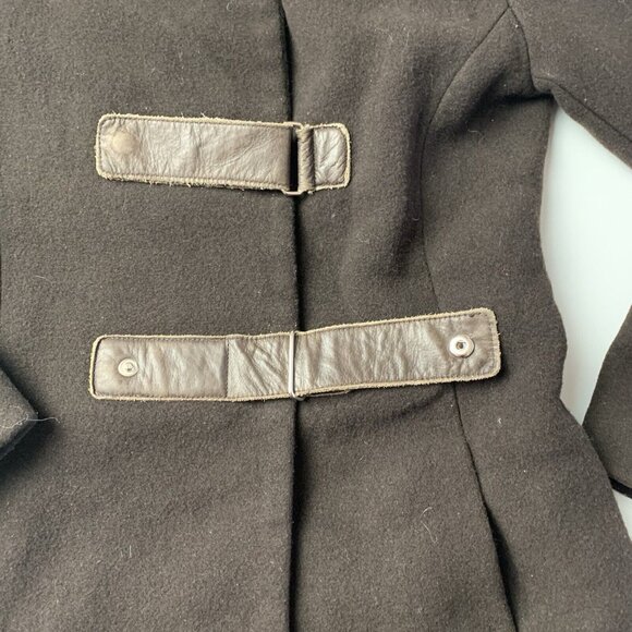 Rudsak Collection Womens size Medium Brown Wool Blend Lined Jacket no hood - Picture 5 of 14